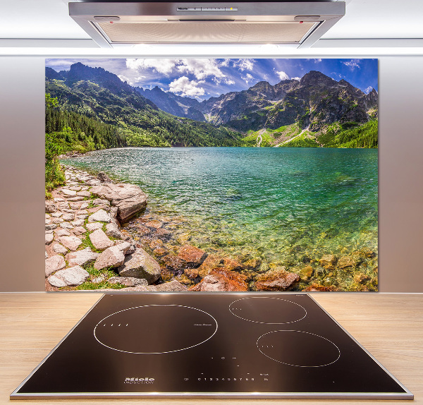 Glasrückwand für die küche Das Meeresauge der Tatra-Berge