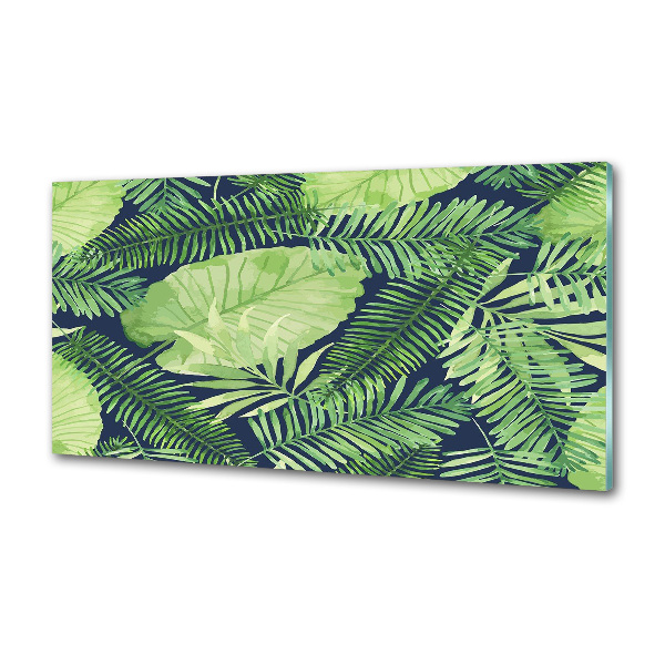Platte für Küchenrückwand Tropische Blätter