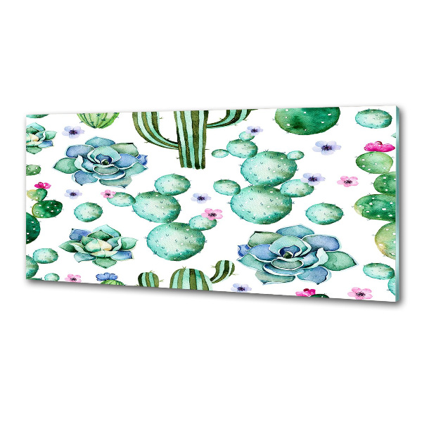 Küchen wandpaneel Kakteen