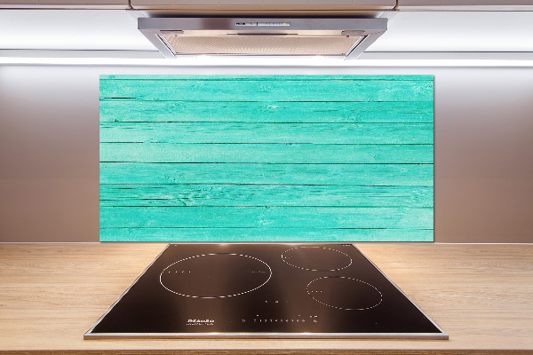 Glasrückwand für die küche Grüne Bretter