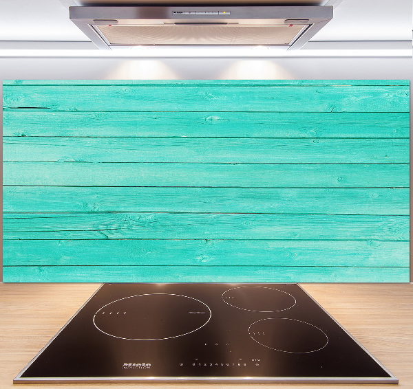 Glasrückwand für die küche Grüne Bretter