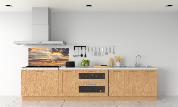 Küchen wandpaneel Sonnenuntergang