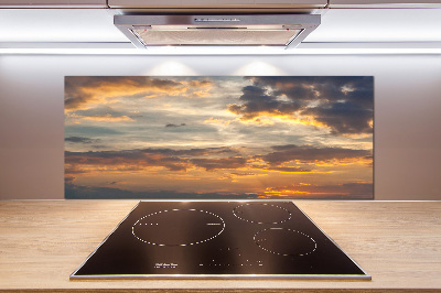 Küchen wandpaneel Sonnenuntergang