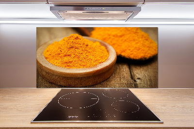 Platte für Küchenrückwand Kurkuma-Gewürz
