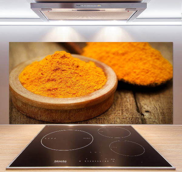 Platte für Küchenrückwand Kurkuma-Gewürz