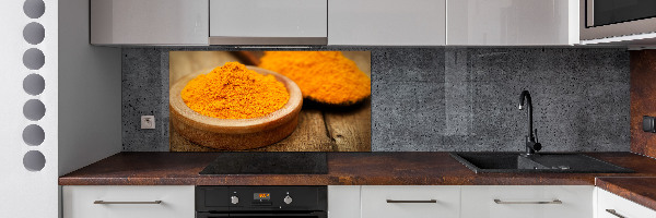 Platte für Küchenrückwand Kurkuma-Gewürz