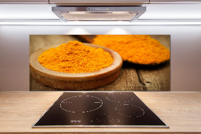 Platte für Küchenrückwand Kurkuma-Gewürz