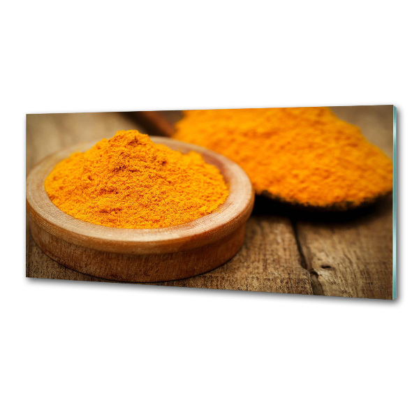 Platte für Küchenrückwand Kurkuma-Gewürz