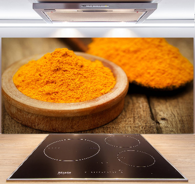 Platte für Küchenrückwand Kurkuma-Gewürz