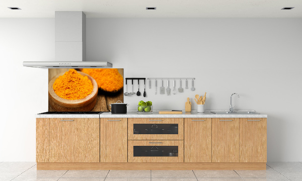 Platte für Küchenrückwand Kurkuma-Gewürz