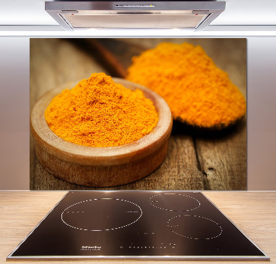 Platte für Küchenrückwand Kurkuma-Gewürz