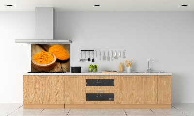 Platte für Küchenrückwand Kurkuma-Gewürz