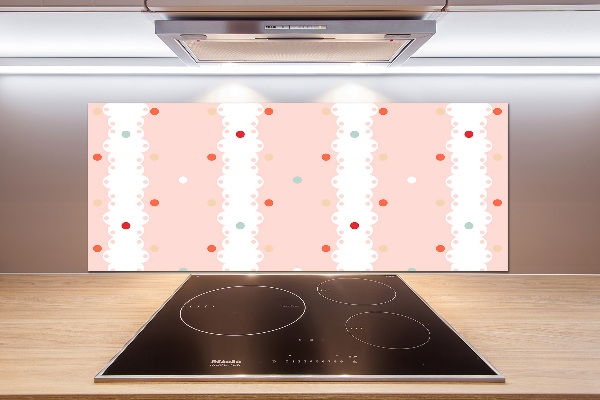 Küchen wandpaneel Hintergrund mit bunten Punkten