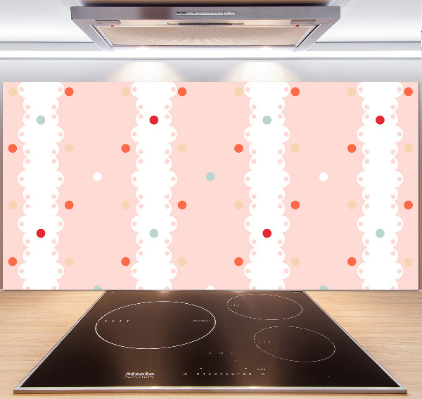 Küchen wandpaneel Hintergrund mit bunten Punkten