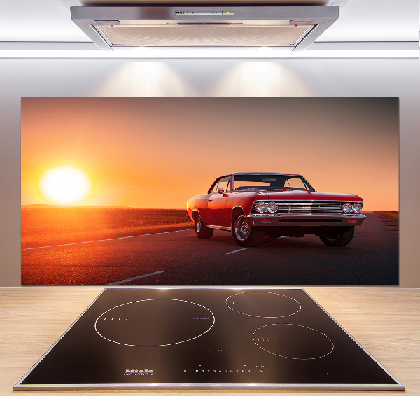 Küchen wandpaneel Rotes Auto