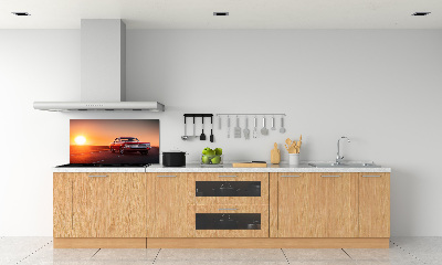 Küchen wandpaneel Rotes Auto
