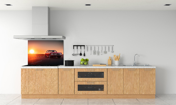 Küchen wandpaneel Rotes Auto