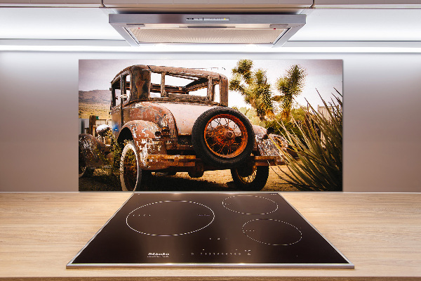 Glasrückwand für die küche Autounfall