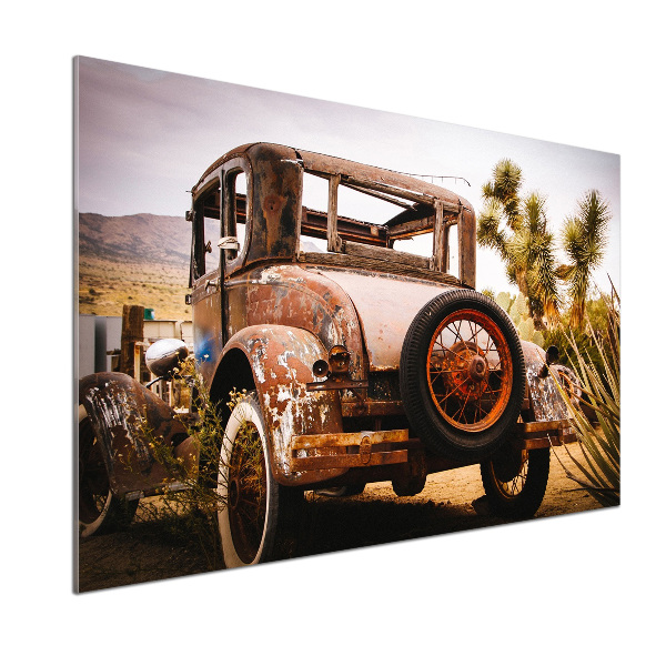 Glasrückwand für die küche Autounfall