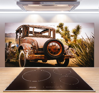 Glasrückwand für die küche Autounfall