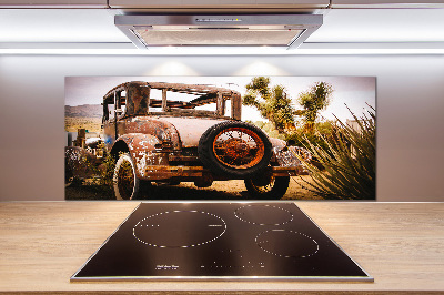 Glasrückwand für die küche Autounfall