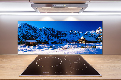 Platte für Küchenrückwand Häuser in der Tatra