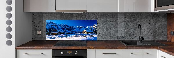Platte für Küchenrückwand Häuser in der Tatra