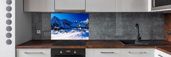 Platte für Küchenrückwand Häuser in der Tatra