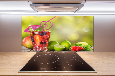 Glasrückwand für die küche Fruchtcocktail