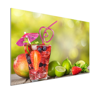 Glasrückwand für die küche Fruchtcocktail