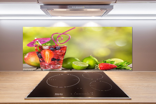 Glasrückwand für die küche Fruchtcocktail