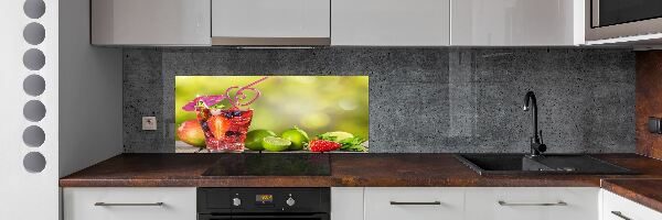 Glasrückwand für die küche Fruchtcocktail