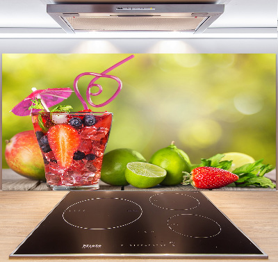 Glasrückwand für die küche Fruchtcocktail