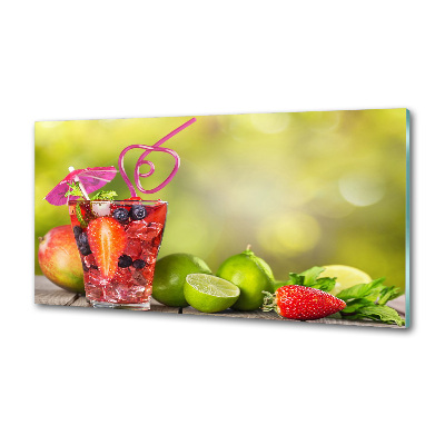 Glasrückwand für die küche Fruchtcocktail