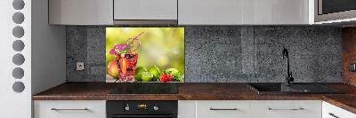 Glasrückwand für die küche Fruchtcocktail