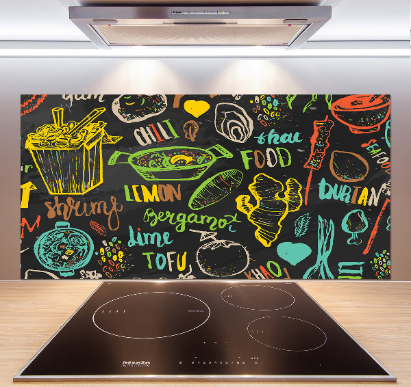 Küchen wandpaneel Thailändisches Essen