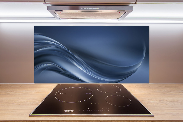 Glasrückwand für die küche Graue Welle