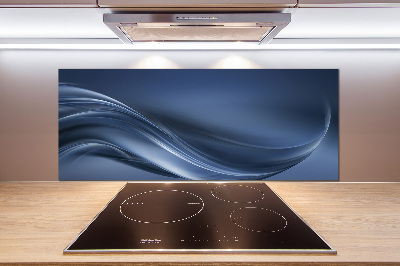 Glasrückwand für die küche Graue Welle