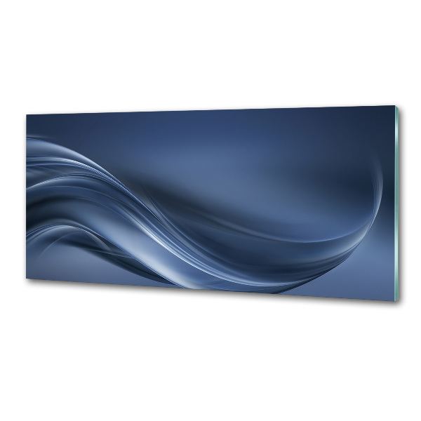 Glasrückwand für die küche Graue Welle