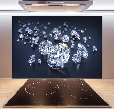 Platte für Küchenrückwand Diamanten