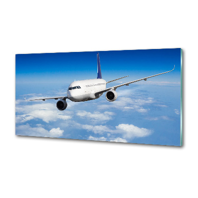 Platte für Küchenrückwand Ein Flugzeug in der Luft