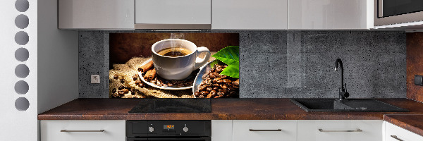 Küchen wandpaneel Eine Tasse Kaffee