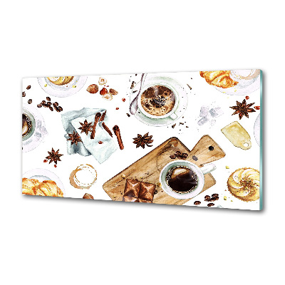 Glasrückwand für die küche Morgenkaffee