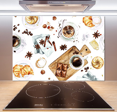 Glasrückwand für die küche Morgenkaffee