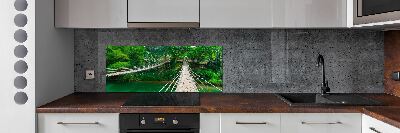 Küchen wandpaneel Brücke über den Fluss