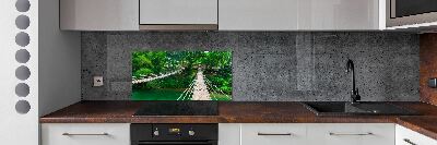 Küchen wandpaneel Brücke über den Fluss