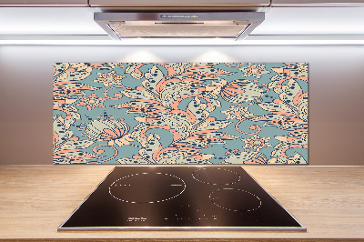 Küchen wandpaneel Ethnische Blumen