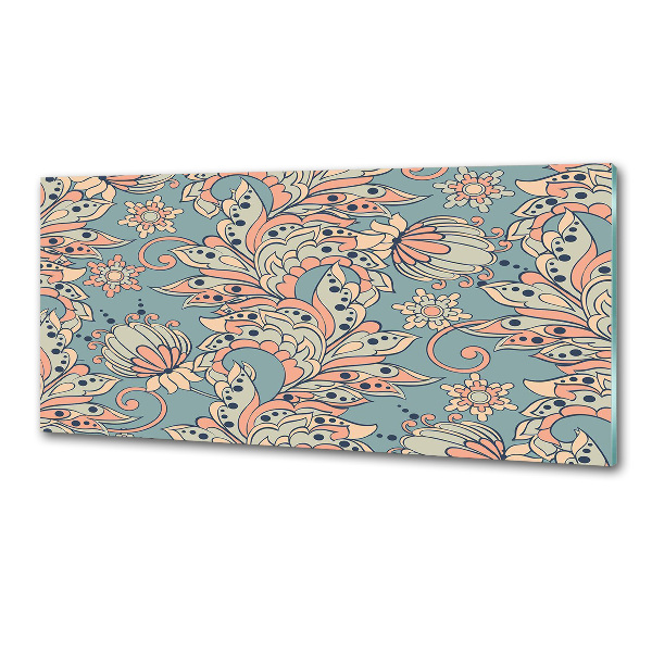 Küchen wandpaneel Ethnische Blumen