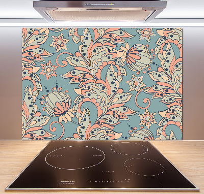 Küchen wandpaneel Ethnische Blumen