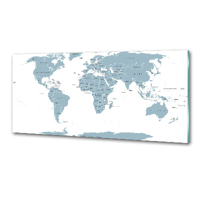 Platte für Küchenrückwand Politische Karte